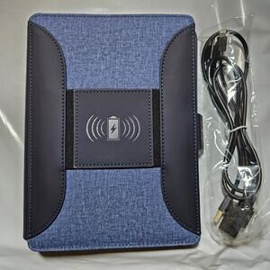 Wireless Charging Portfolio Organizer Power Bank Business Folder